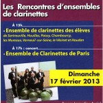 17 février 2013 - Sartrouville - Plaquette "Rencontre de Clarinettes"