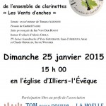 25 janvier 2015 - Concert église Illiers-L'Evêque - Association Leucémie - Tom Pouce pousse... la moelle