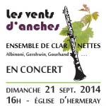 21 septembre 2014 - Affiche concert église Hermeray