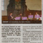 25 janvier 2015 - Article-Presse-Lécho-Républicain-Concert-église-Illiers-L'Evêque-25janv15