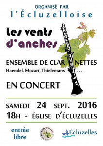 Concert à Ecluzelles - Samedi 24 septembre 2016