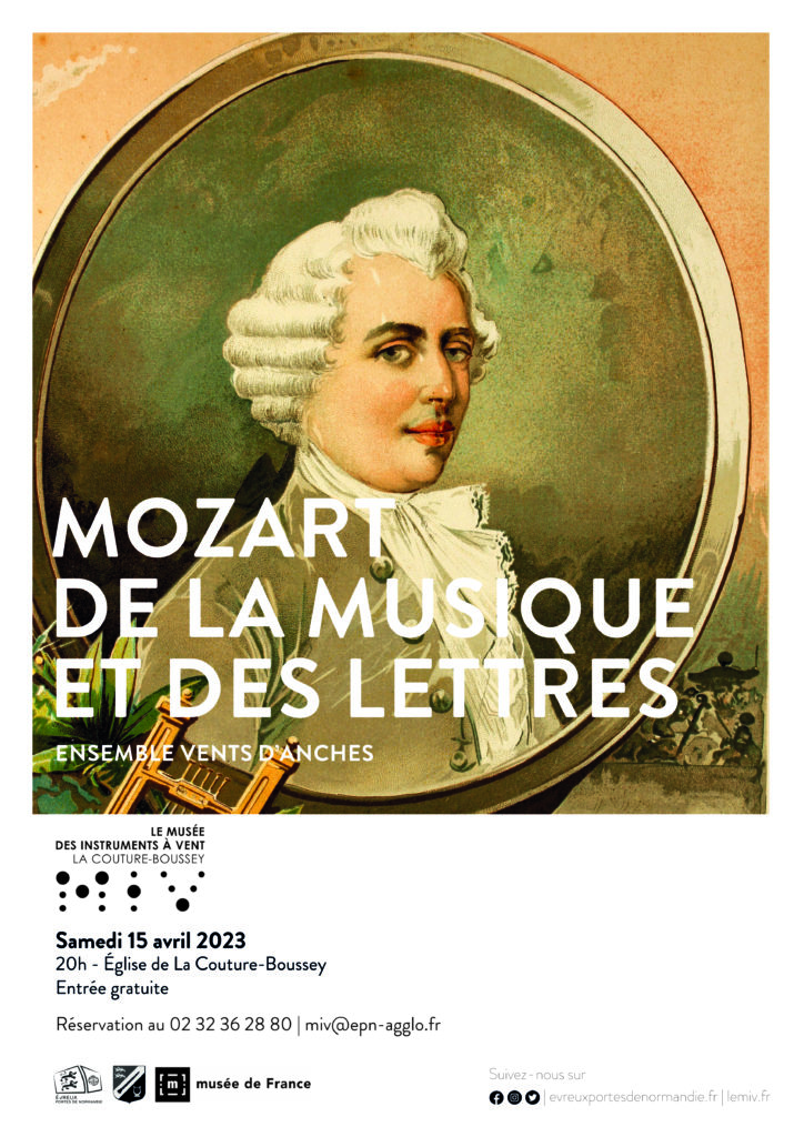 Concert spécial Mozart : de la musique et des Lettre. Église de la Couture-Boussey le 15 avril 2023