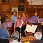 L'ensemble de clarinettes "Les Vents d'Anches" en concert.