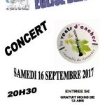 AFFICHE CONCERT CLARINETTES BLEVY 16 SEPTEMBRE 2017 PATRIMOINE